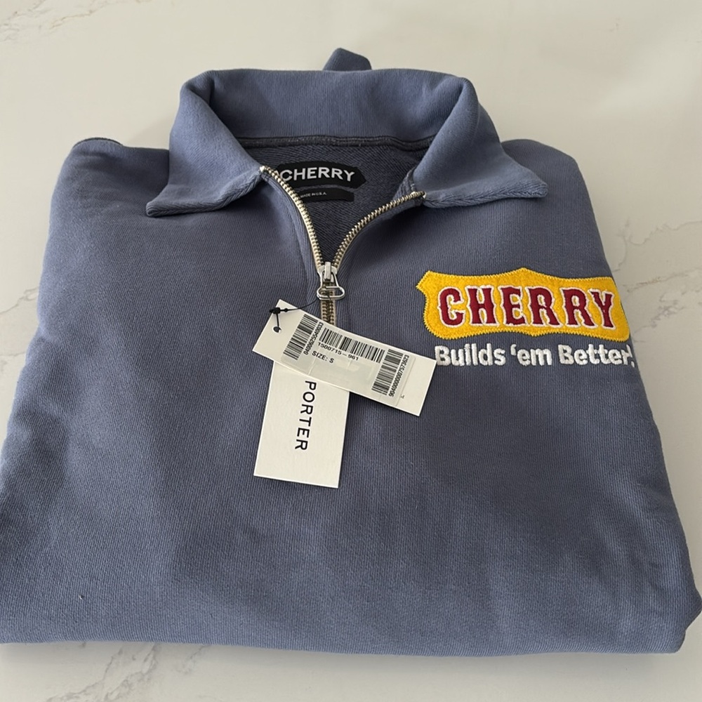 Cherry LA Logo Half Zip Sweastshirt - Picture 14 of 15
